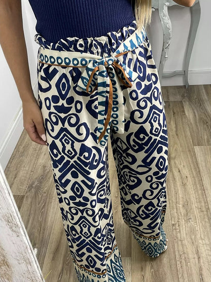 Geometric Printed Pants