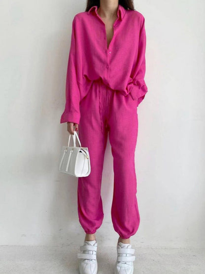 Long Sleeves Shirt and Pants Sets