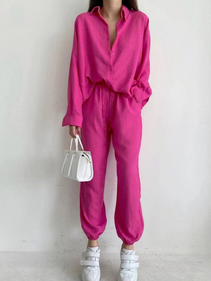Long Sleeves Shirt and Pants Sets