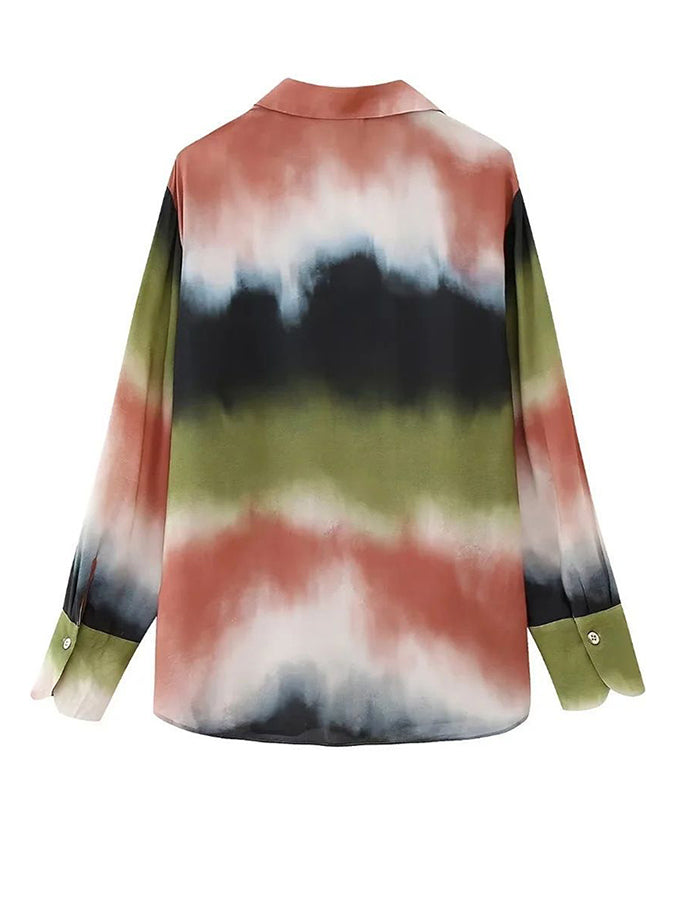Printed Two Piece Shirt and Pants Set