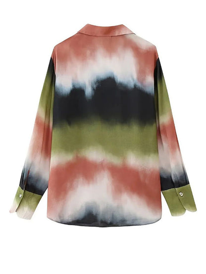 Printed Two Piece Shirt and Pants Set