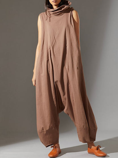 Sleeveless Loose Jumpsuits