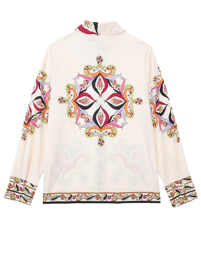 Printed Long Sleeves Shirt and Pants Sets