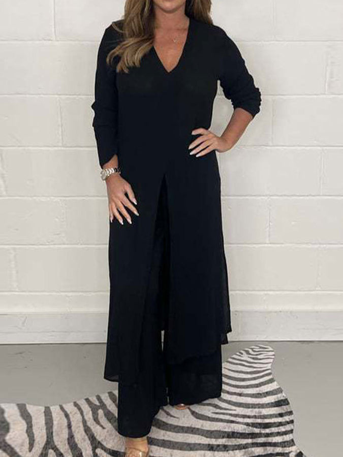 Long Sleeves Top and Pants Sets