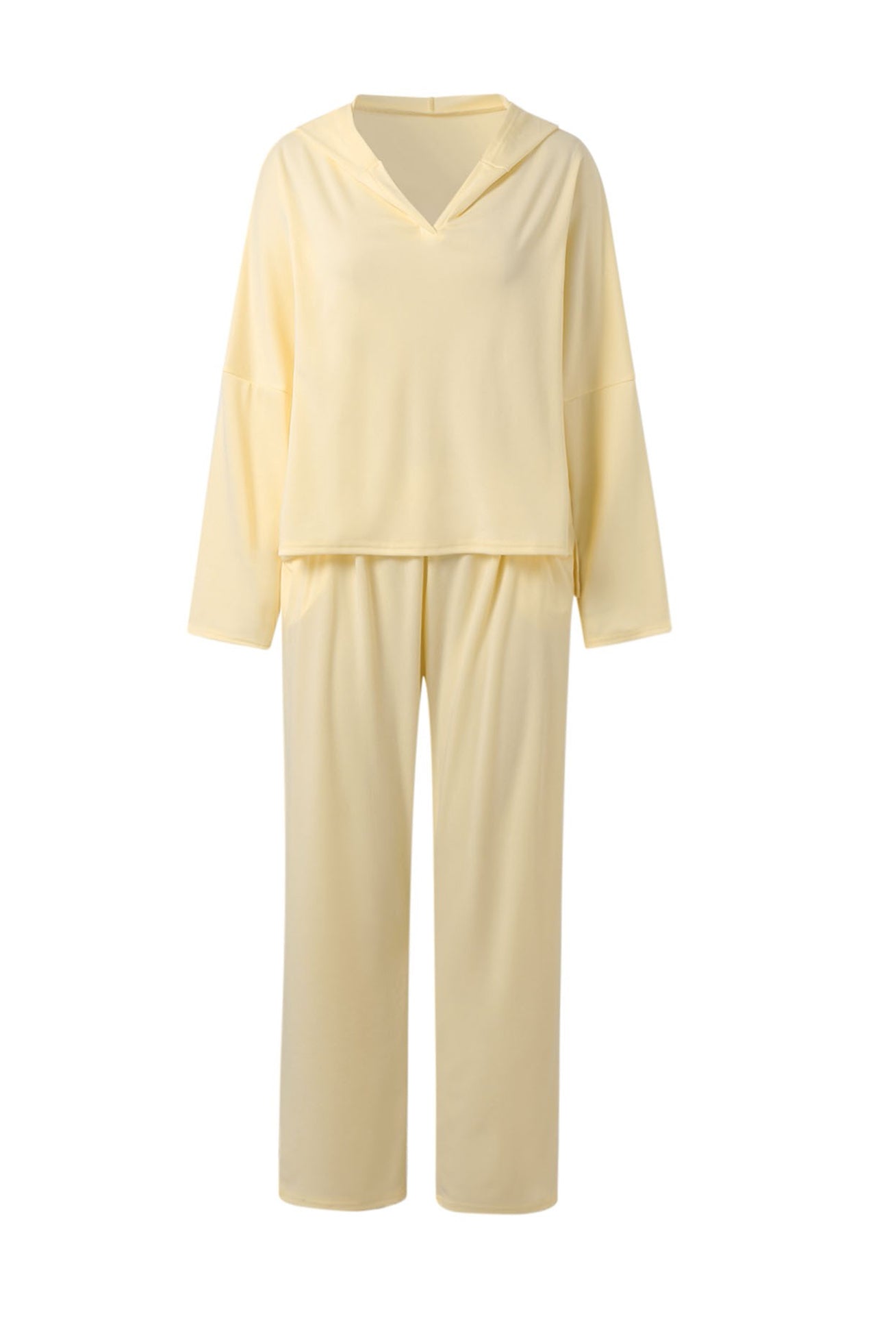 Color Hoodie Haren Pants Set
