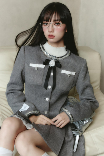 Golden Wind Waist Jacket Skirt Set