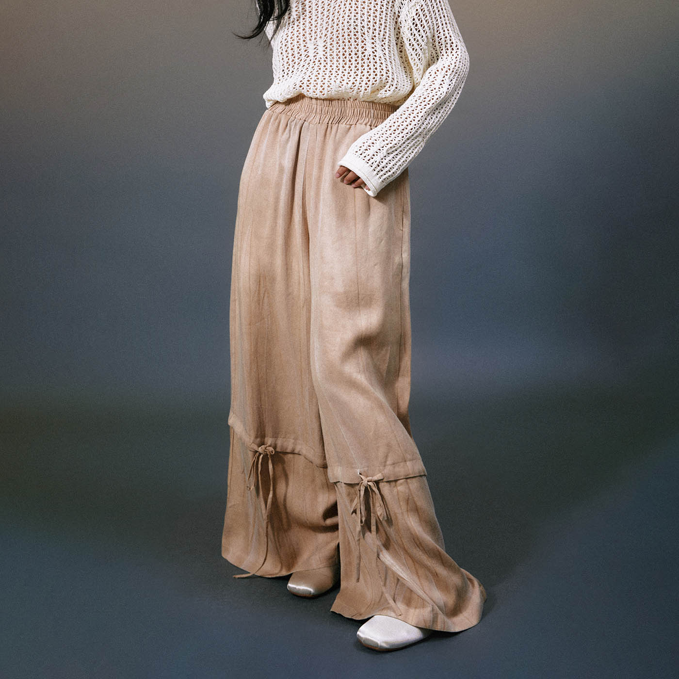 Drawstring Palazzo Pants