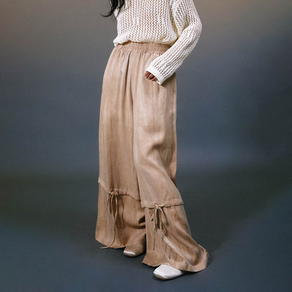 Drawstring Palazzo Pants