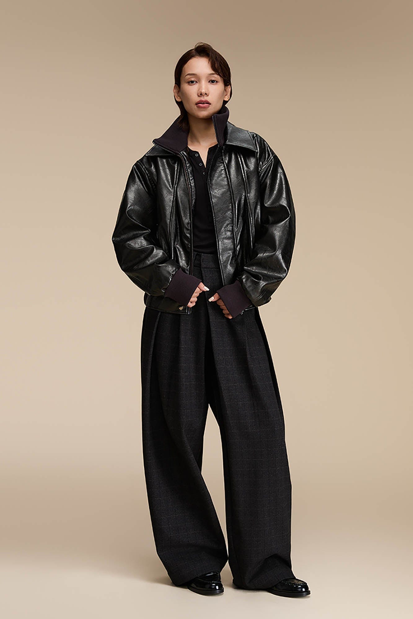 High-waisted Wide-leg Palazzo Pants