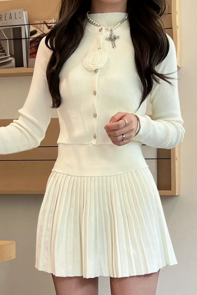 French Knitted Three-piece Set