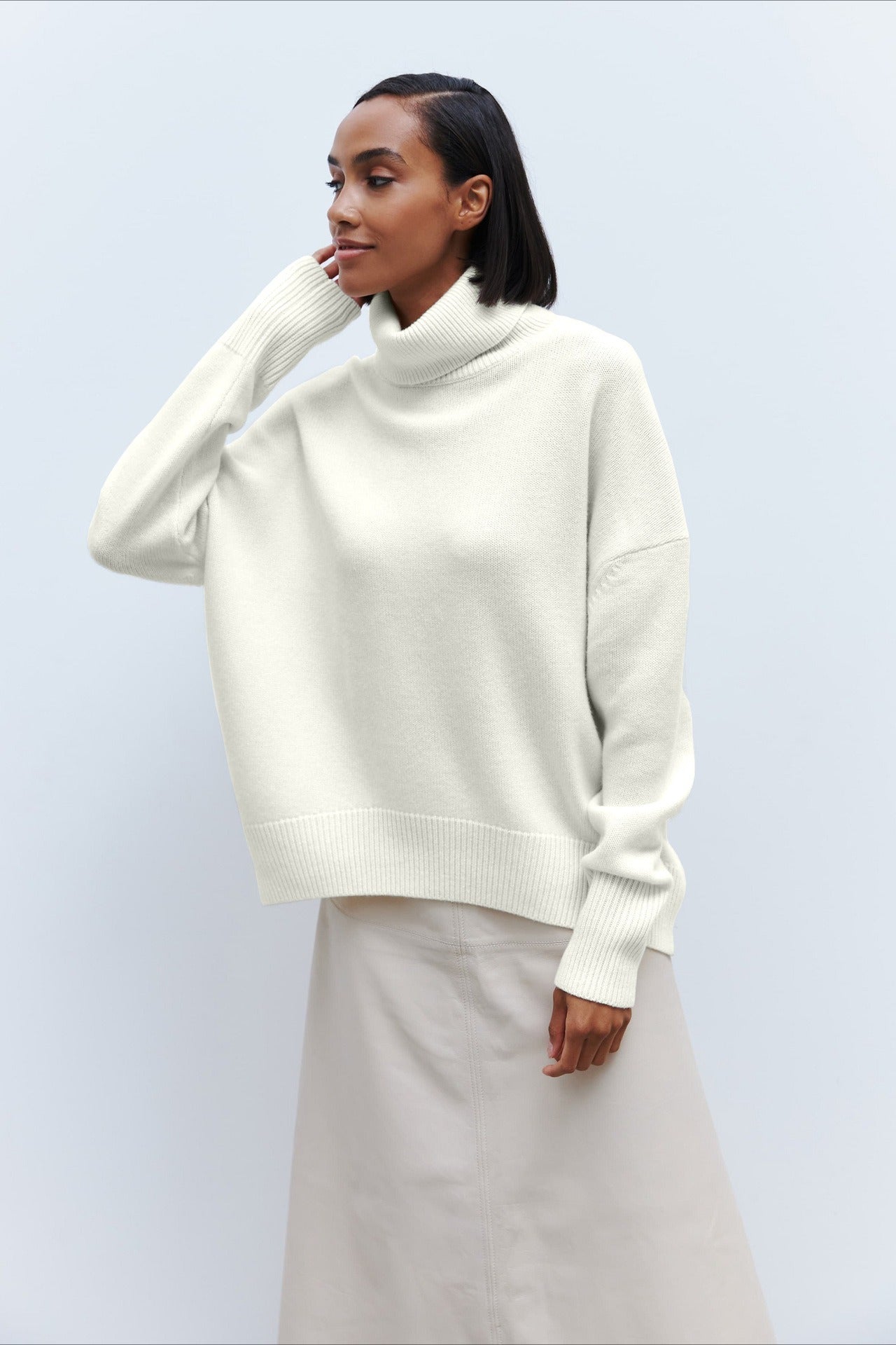 Anti-pilling Loose Turtleneck Sweater