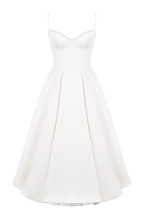 Suspender V-neck Sleeveless Tutu Maxi Dress