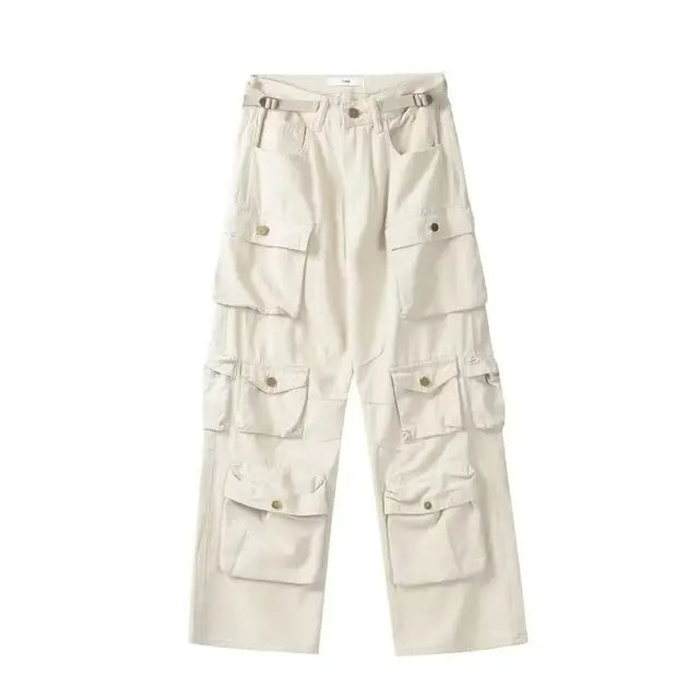 Multiple Pockets Cargo Pants for Loose High Waist Sweatpants ’s Baggy Pant Woman Trousers
