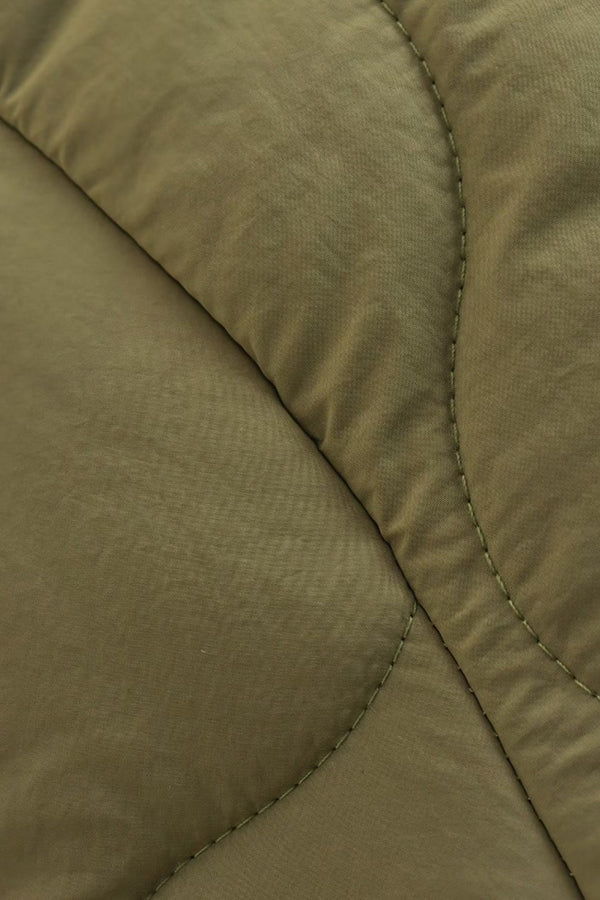 Stand-collar Single-breasted Mid-length Loose Cotton Coat