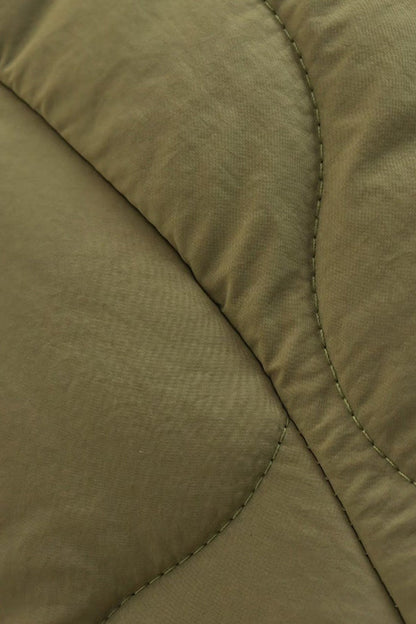 Stand-collar Single-breasted Mid-length Loose Cotton Coat