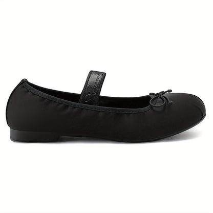 Flats, Foldable Ballet Flats for , Bowknot Round Toe Comfort Light Weight Slipon Dress Shoes