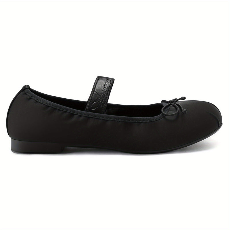 Flats, Foldable Ballet Flats for , Bowknot Round Toe Comfort Light Weight Slipon Dress Shoes