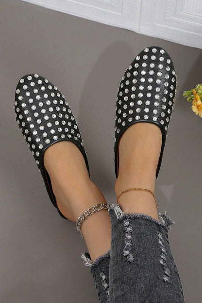 Full Diamond Round Toe Mary Jane Dance Shoes