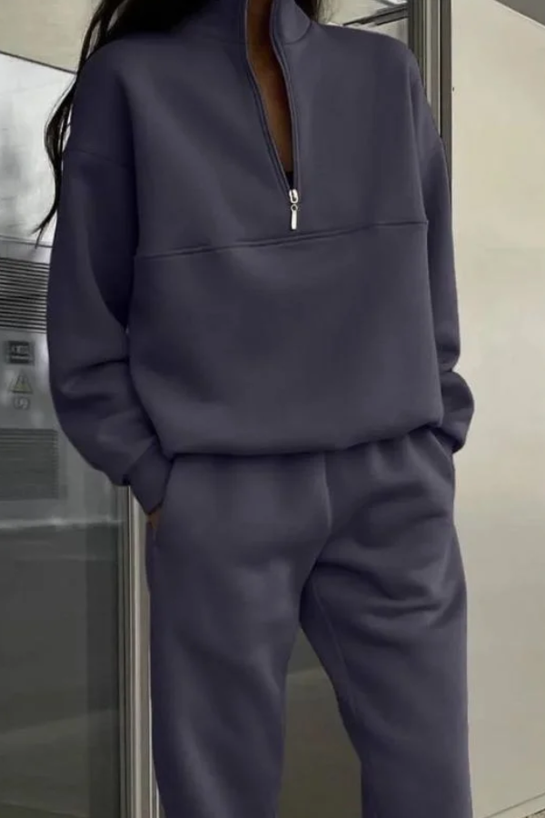 Sweatshirt and Trousers Two-piece Suit