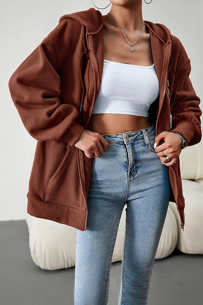 Loose Sweater Cardigan Hooded Jacket