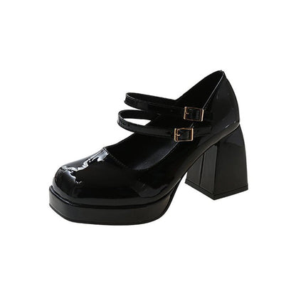 Mary Jane French High-heeled Shoes