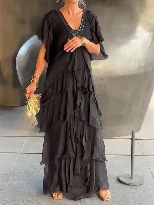 Zoey - V-neck Long Dress