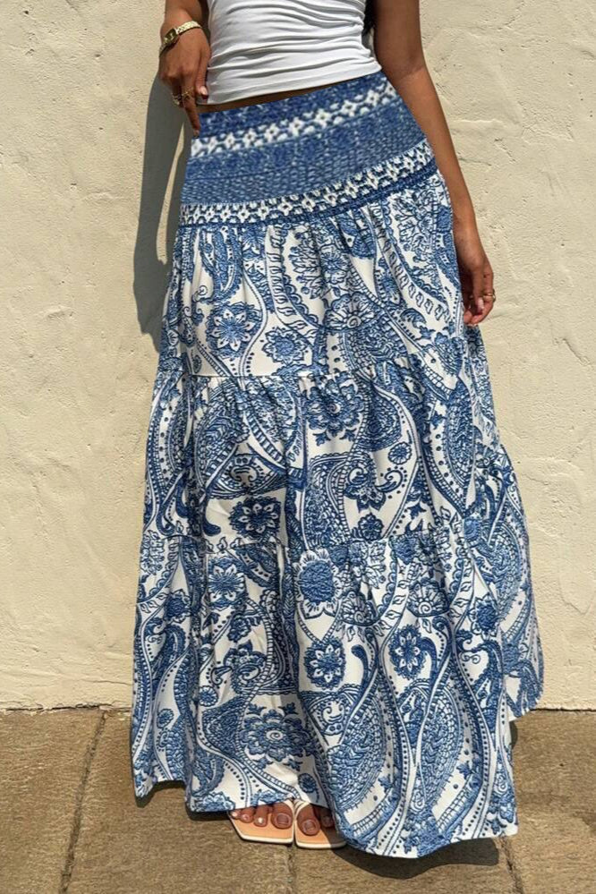 Printed Long Skirt