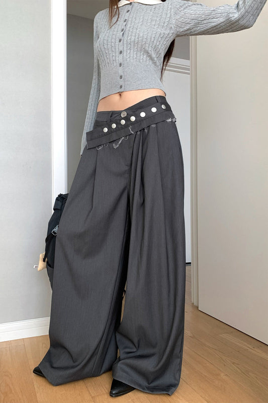 Wide-leg Straight-leg Pants