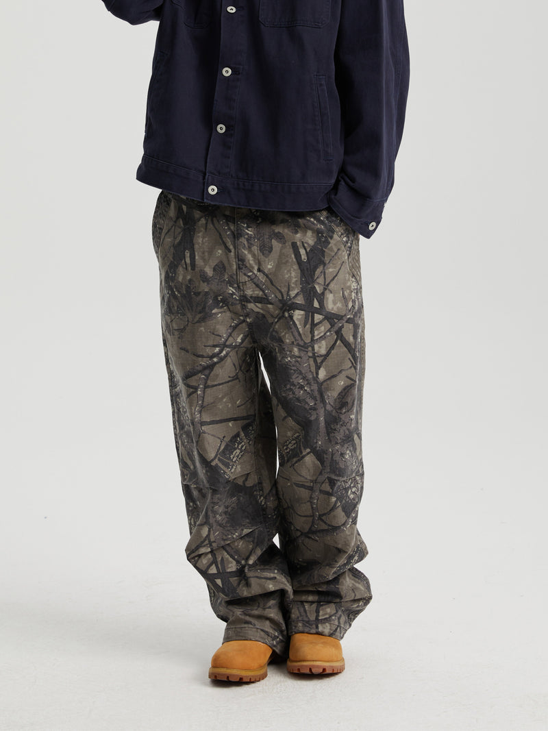 Rugged Tree Camouflage Old Work Pants