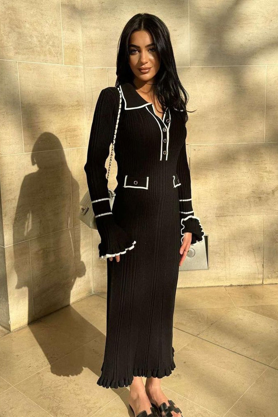 Knit Bodycon Maxi Dress