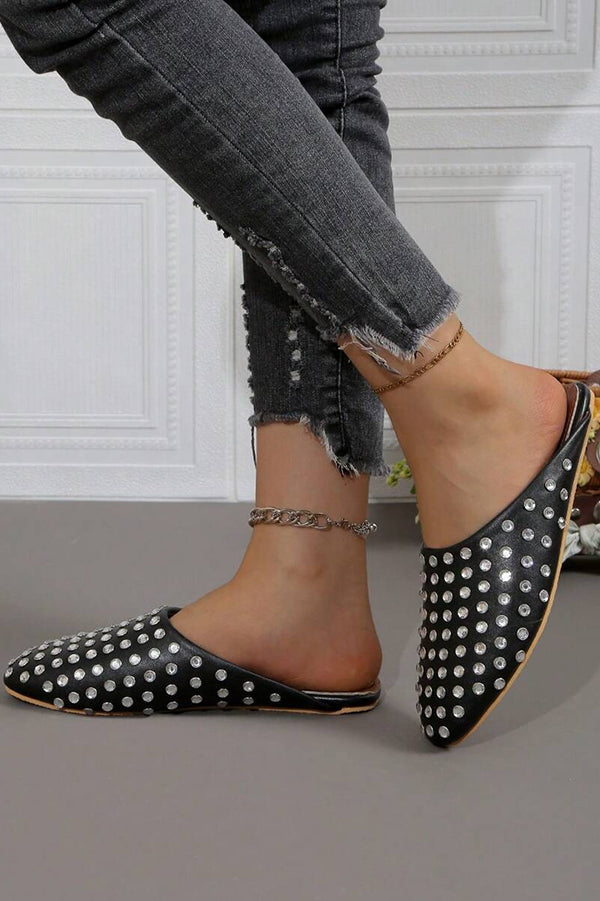 Full Diamond Round Toe Mary Jane Dance Shoes