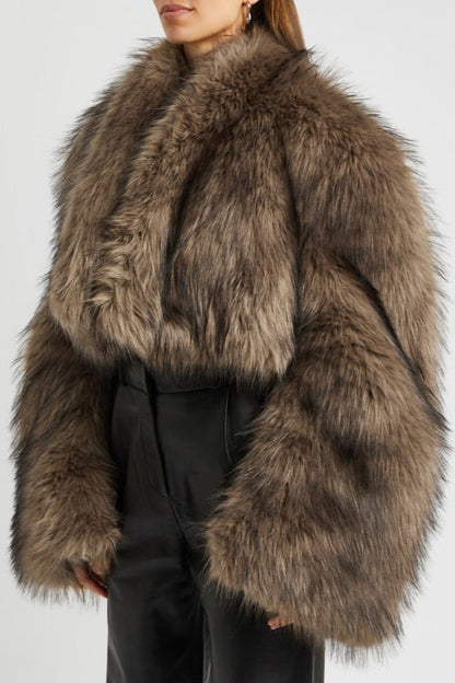 Faux Fur Short Coat