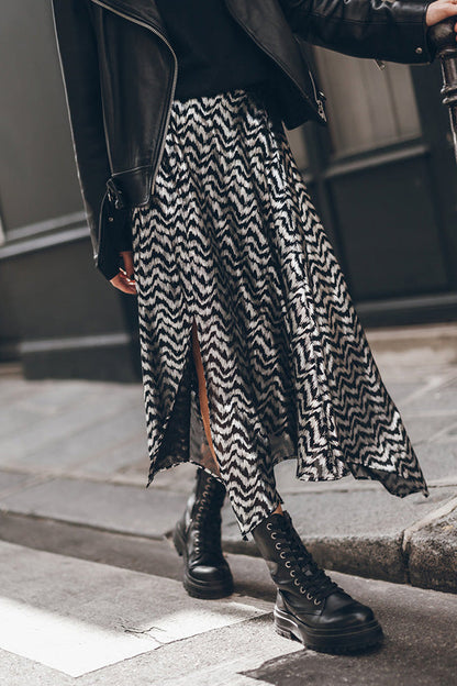 The Metallic Chill Skirt
