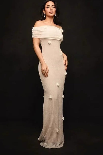 Off Shoulder Maxi Dress