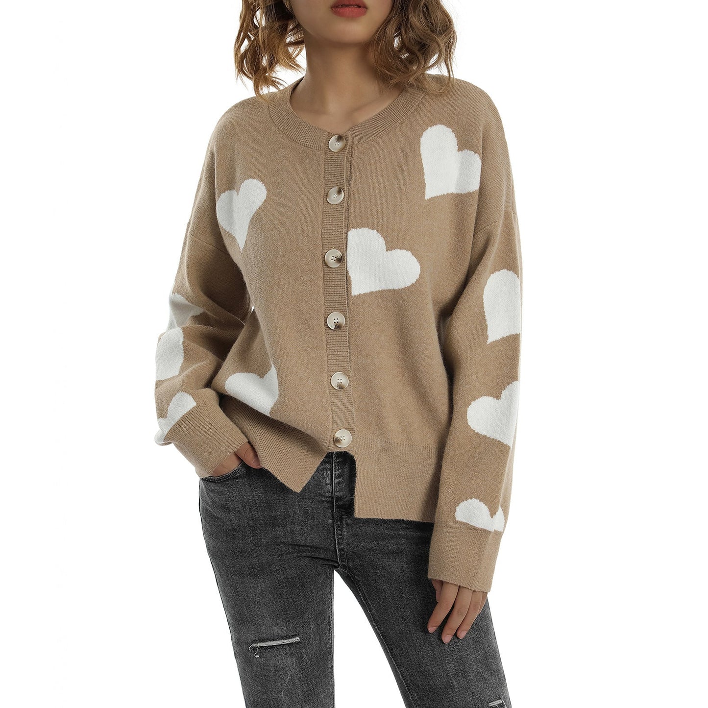Heart Sweater Cardigan
