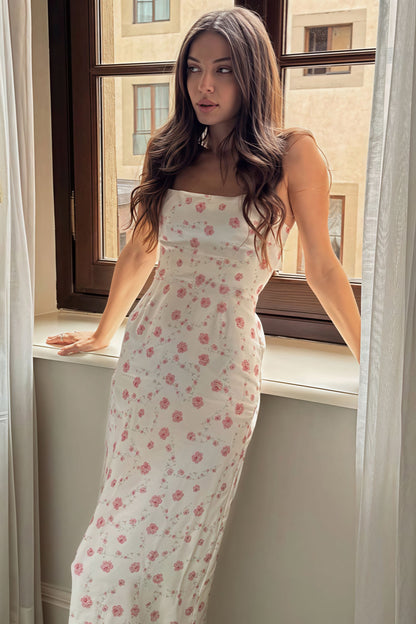 Off Shoulder Cami Bodycon Maxi Dress