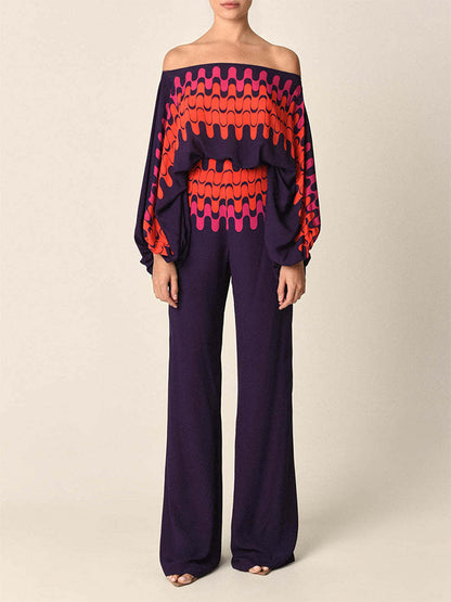 Printed Shirt and Pants Two Piece Set