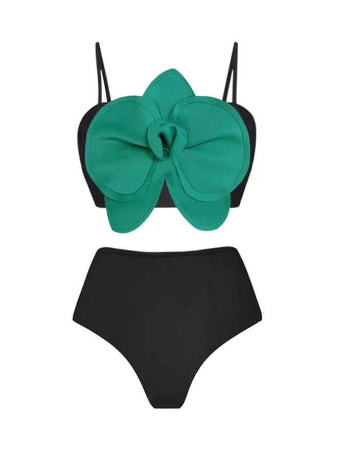 3d Flower Bikini Swimsuit Sets and Skirt