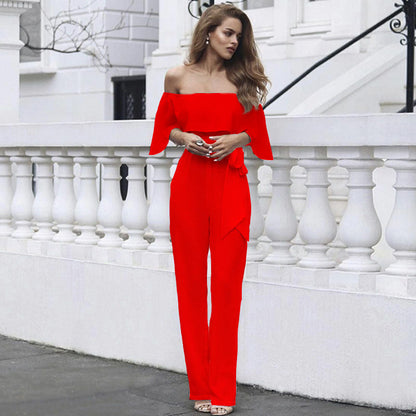Clothes Jumpsuit Off Shoulder Trousers Clothing