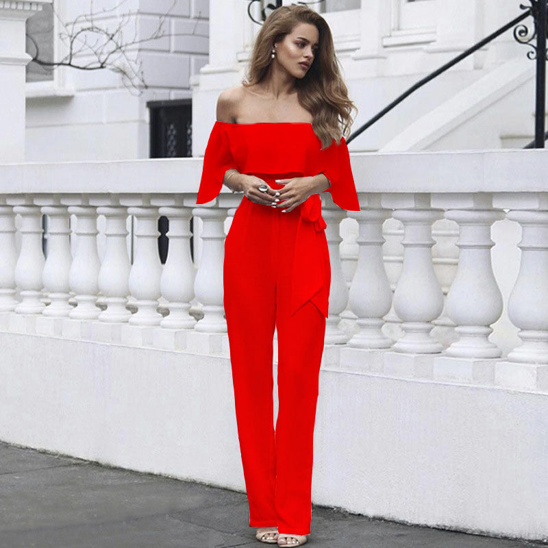 Clothes Jumpsuit Off Shoulder Trousers Clothing