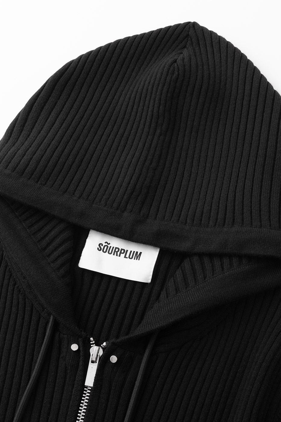 Ribbed Zip-up Hoodie Sweater