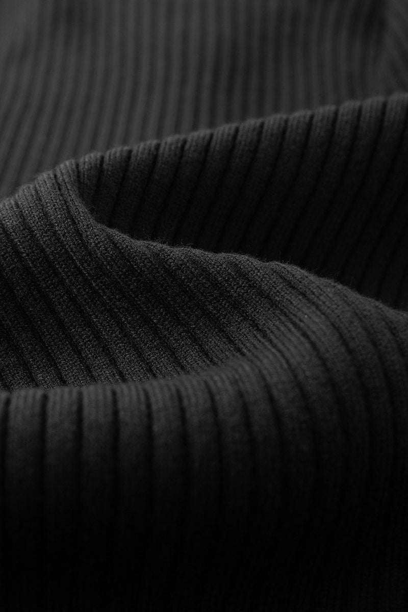 Ribbed Zip-up Hoodie Sweater