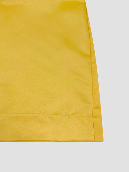 Short Sleeves Pockets Color Split-joint Round-neck Maxi Dresses
