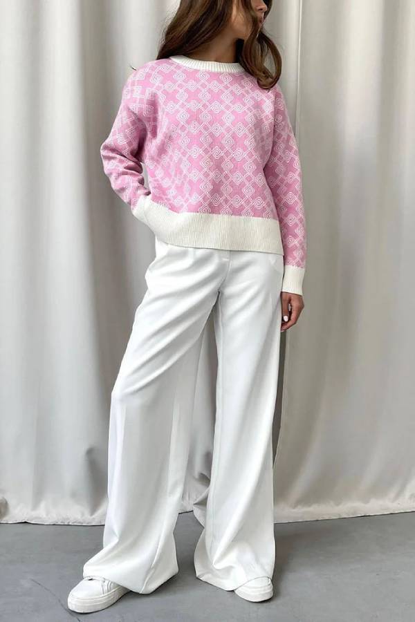 On-trend Jacquard Sweater