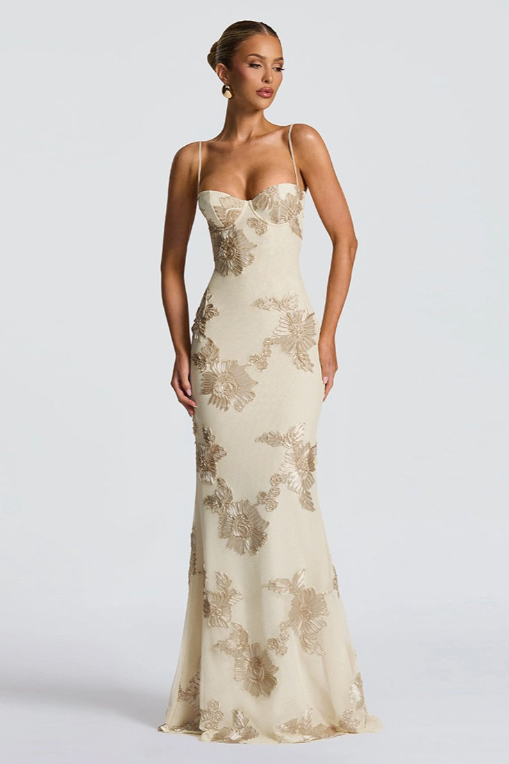 Backless Tie-up Maxi Dress