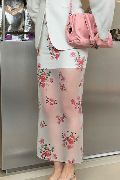 High-waist Straight Skirt
