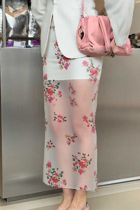 High-waist Straight Skirt