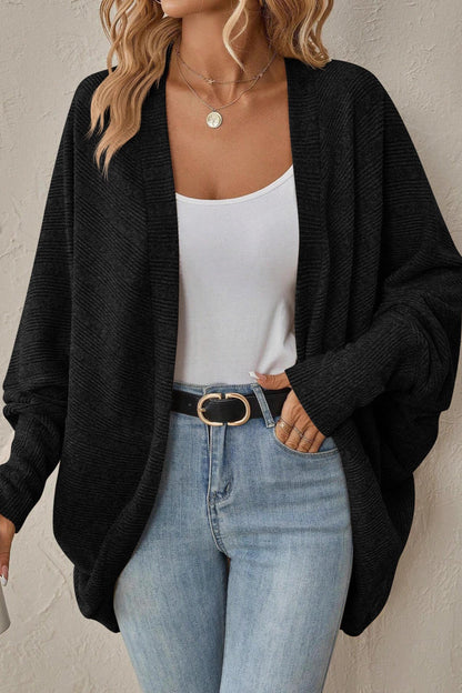 Autumn-winter New Color Midi Knit Cardigan