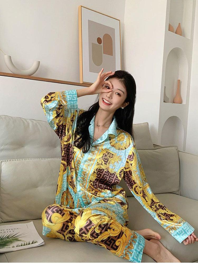 Nf Print Shirt & Pants Coord Set