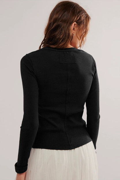 Color Ribbed Cardigan